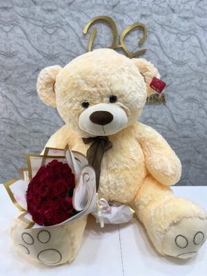 Peluche Gigante con rosas