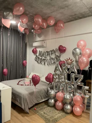 Ambientación de globos -Happy Birthday