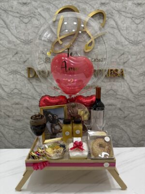 Bandeja de desayuno - Brindis de Amor, para 2